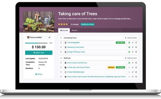 Xem nội dung & làm kiểm tra trên khóa học